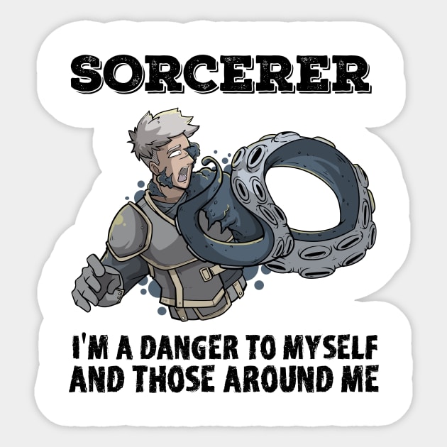 Wizard Mage RPG PnP Roleplaying Dungeon Sorcerer Meme Gift Sticker by TellingTales